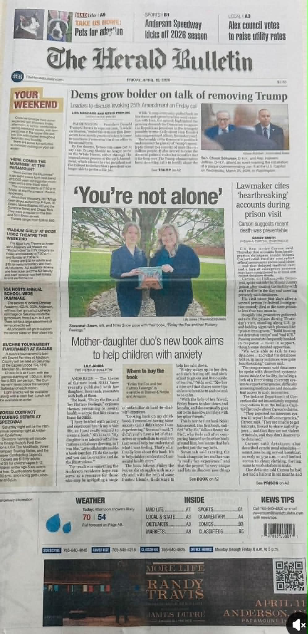 Anderson Herald-Bulletin feature photo of Nikki Snow.